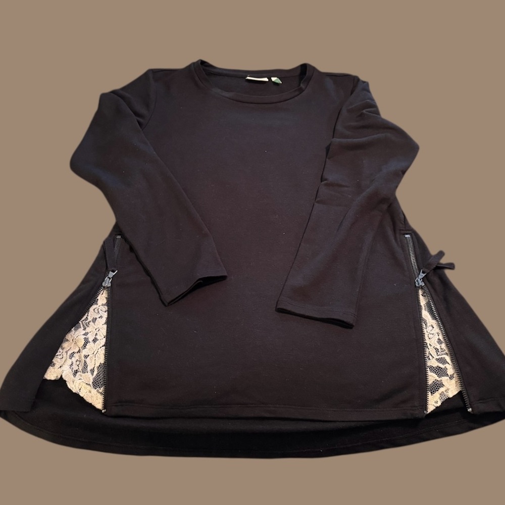 LOGO Tunic with Lace Detail